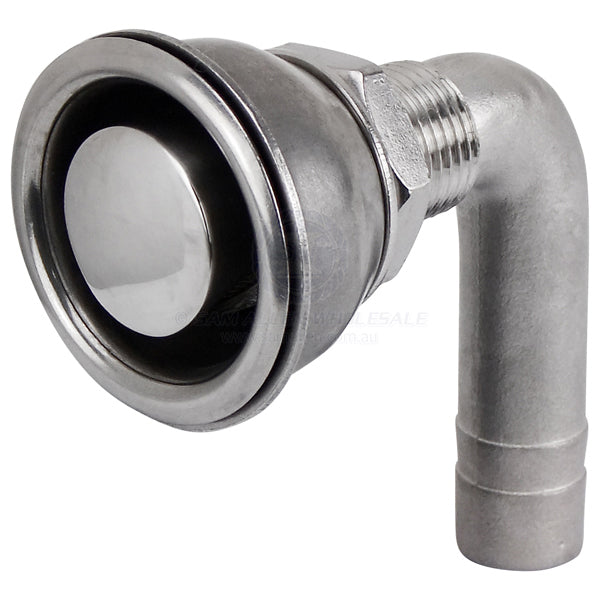 FUEL BREATHER - RECESS MOUNT 90 DEGREE - S/S