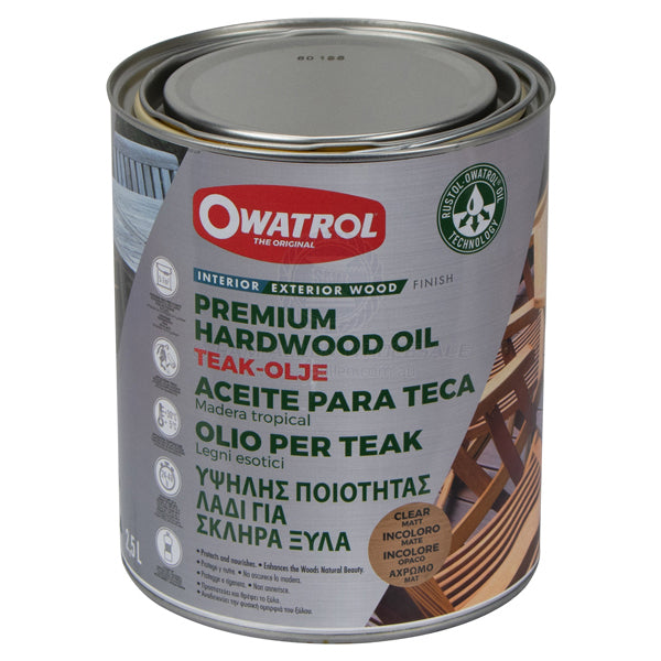 OWATROL TEAK OLJE - PREMIUM HARDWOOD OIL INTERIOR / EXTERIOR