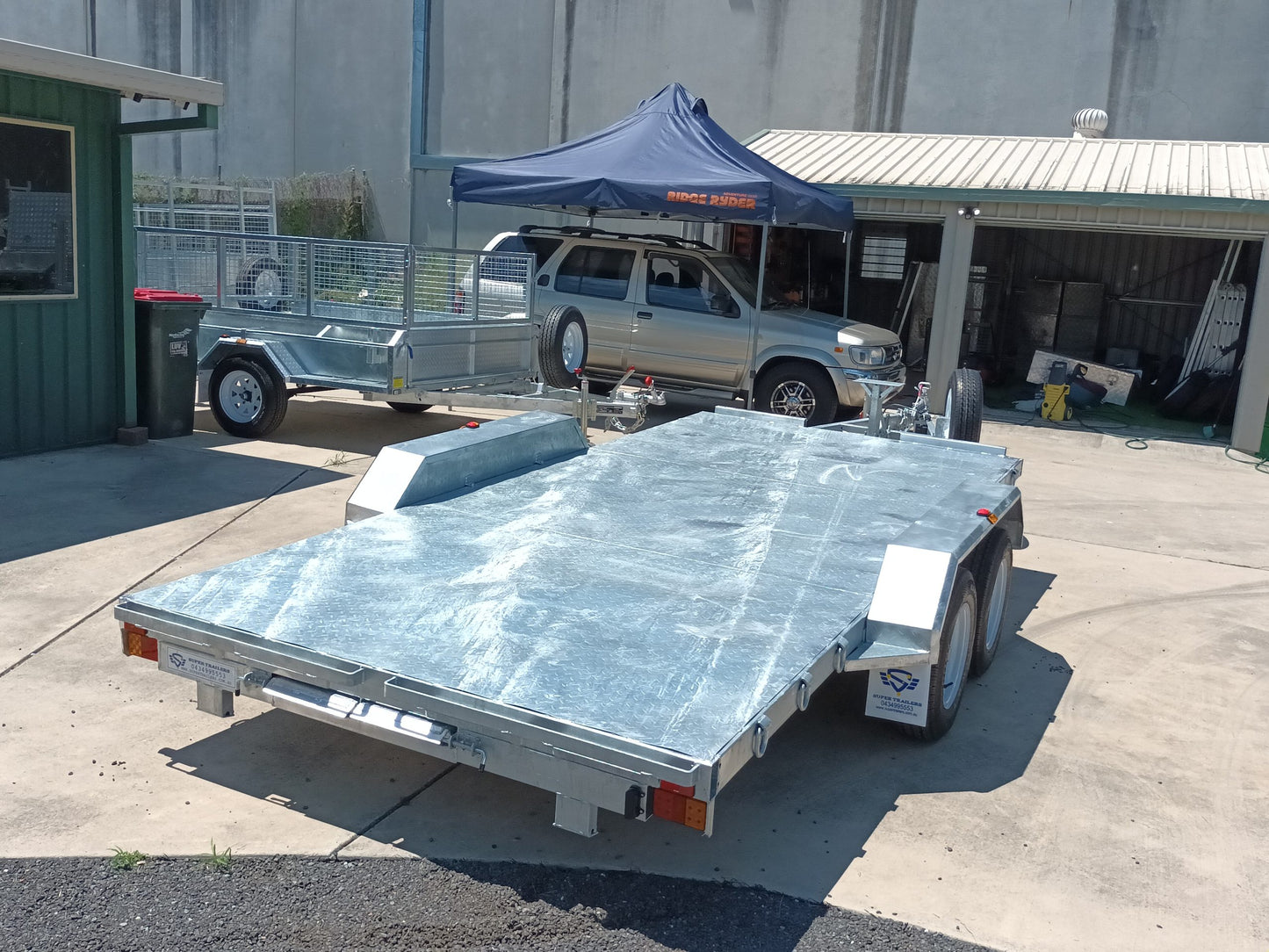 Car Trailer ATM 3200kg 15.7 x 6.6 ft (4.6M)Tandem Manual Tilt