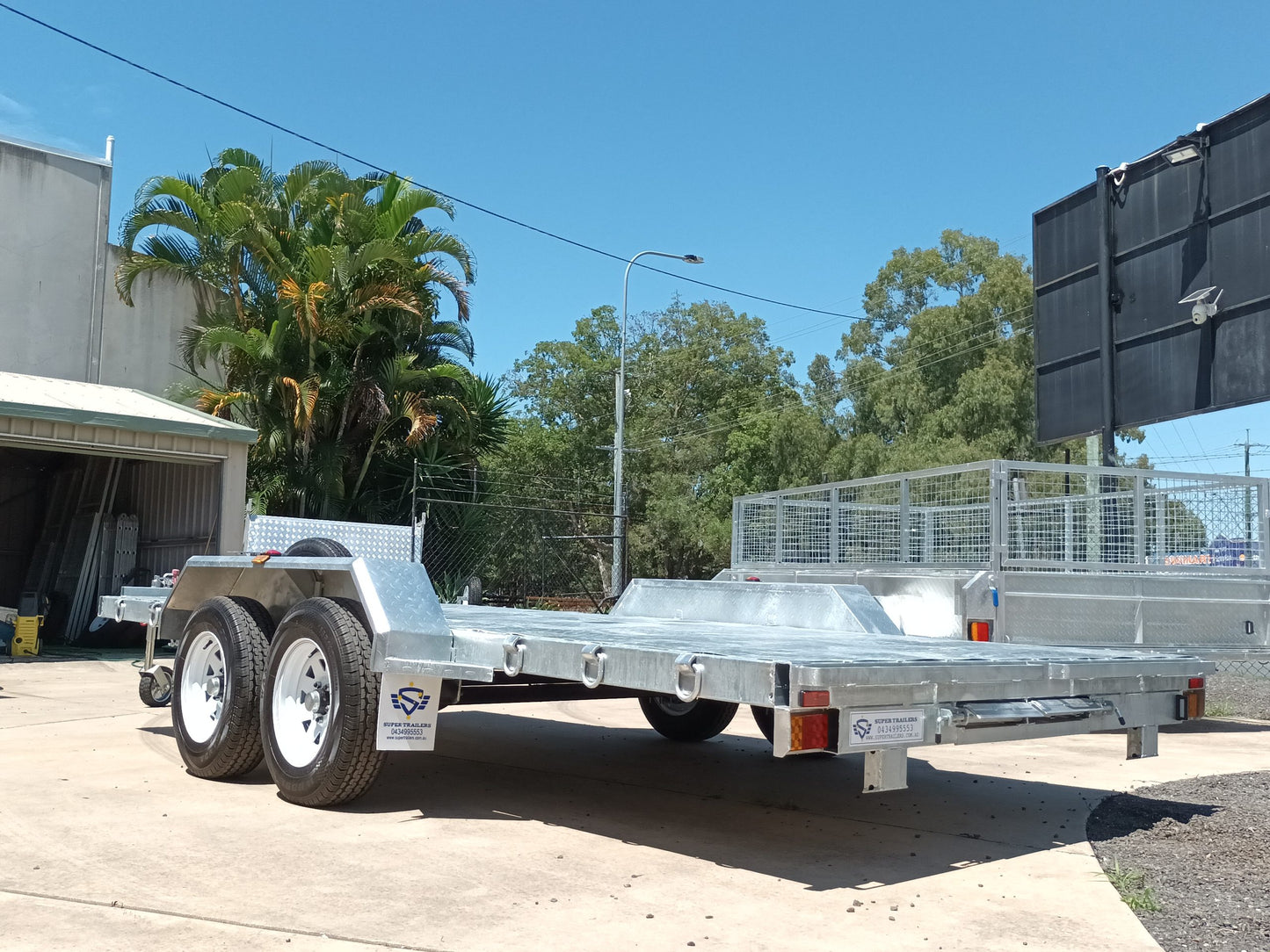 Car Trailer ATM 3200kg 15.7 x 6.6 ft (4.6M)Tandem Manual Tilt