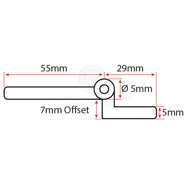 HINGES - NYLON - OFFSET