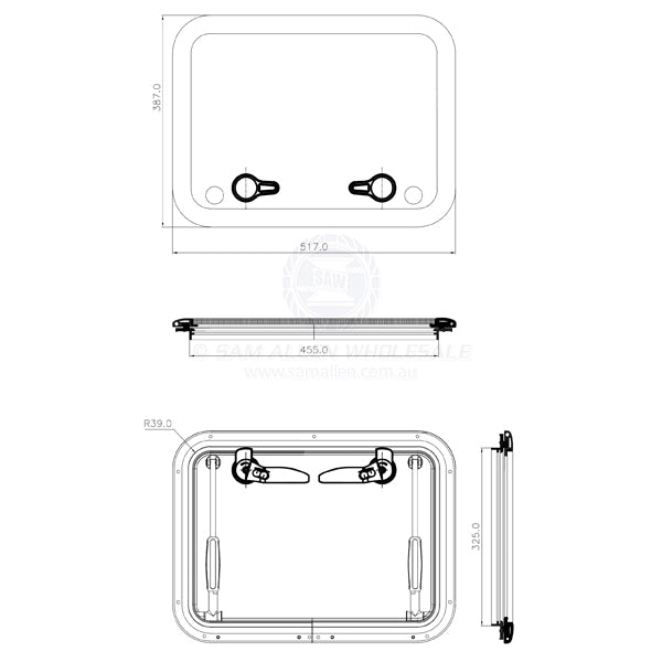 RELAXN HATCHES - ALUMINIUM FRAME