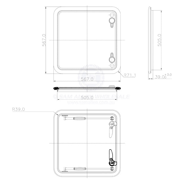 RELAXN HATCHES - ALUMINIUM FRAME