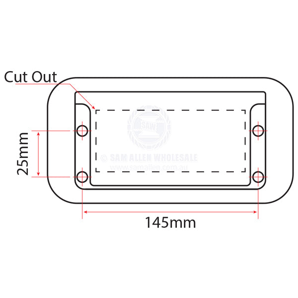 SCUPPER - EZ SERIES 10 DEGREE RECTANGULAR