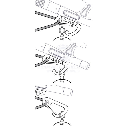 MOORING SPRING GATE SNAP HOOK & KEEPER PLATE