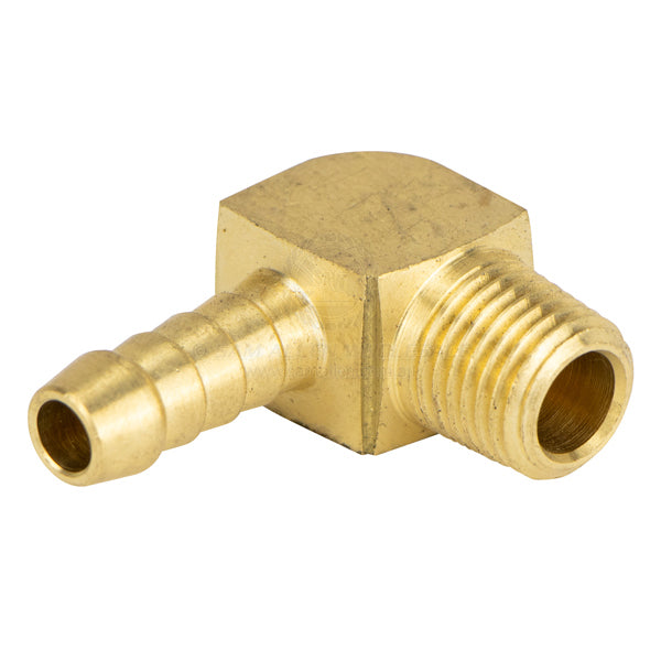 HOSE TAILS END - MALE BRASS 90 DEGREE