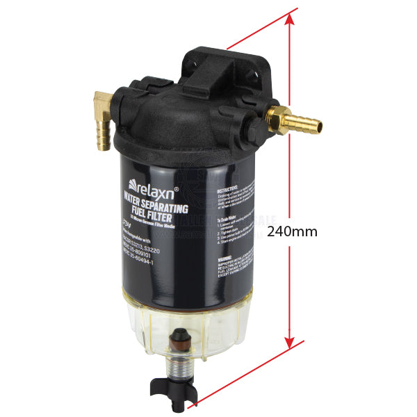 MERCURY WATER SEPARATING FUEL FILTER - RELAXN