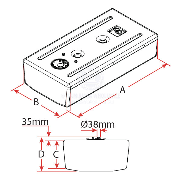 CAN-SB FUEL TANKS - WITH STEPPED FILLER PORT - POLYETHYLENE