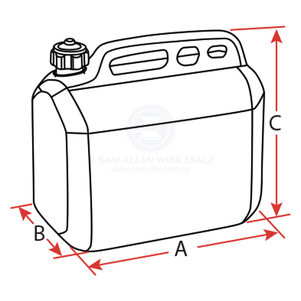 CAN-SB FUEL JERRY CAN - POLYETHYLENE