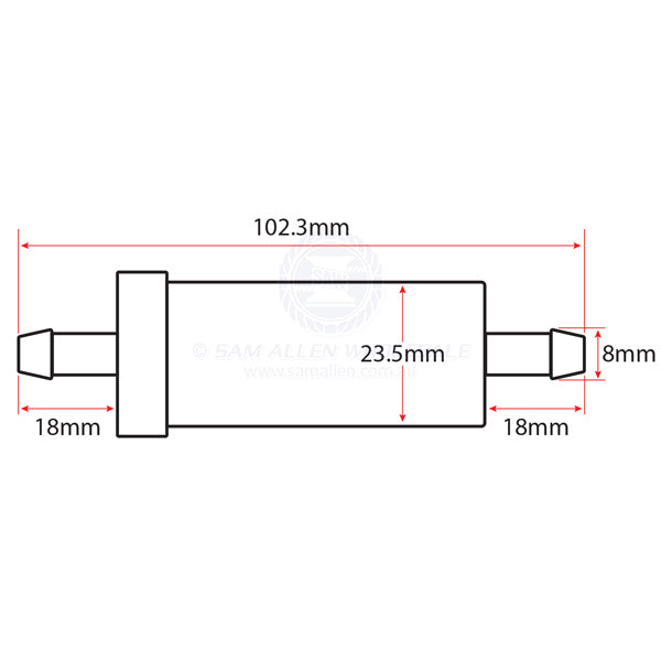 RELAXN FUEL FILTER - INLINE