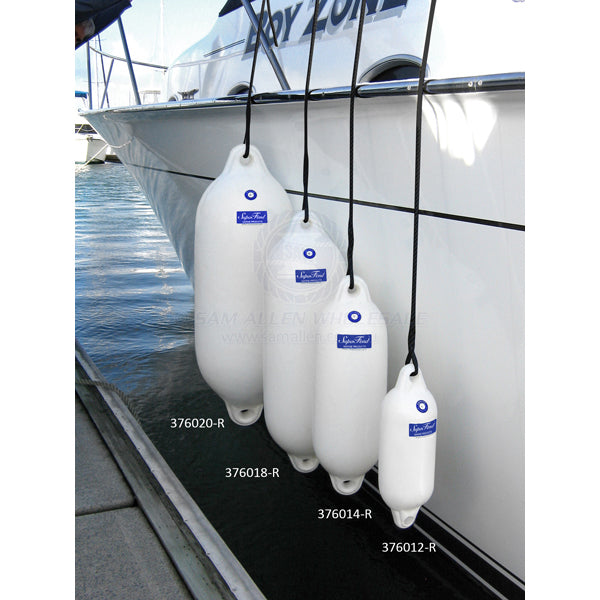 FENDER WITH ROPE - SUPAFEND - PVC