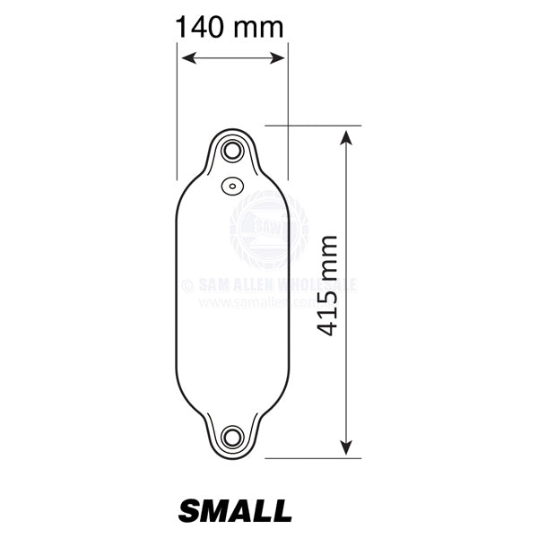 FENDER WITH ROPE - SUPAFEND - PVC