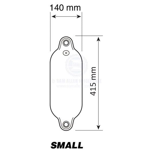 FENDER WITH ROPE - SUPAFEND - PVC