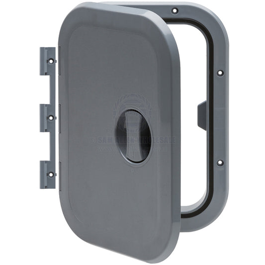 ACCESS HATCHES - REMOVABLE & FIXED HINGE - ASA PLASTIC - SINGLE HANDLE