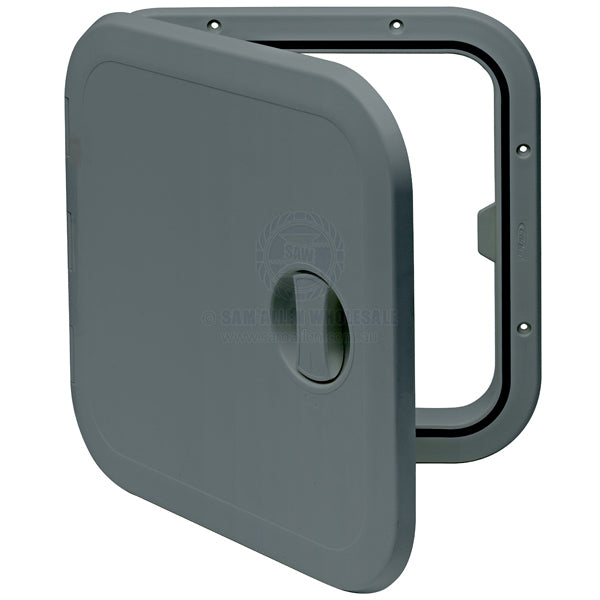 ACCESS HATCHES - REMOVABLE & FIXED HINGE - ASA PLASTIC - SINGLE HANDLE