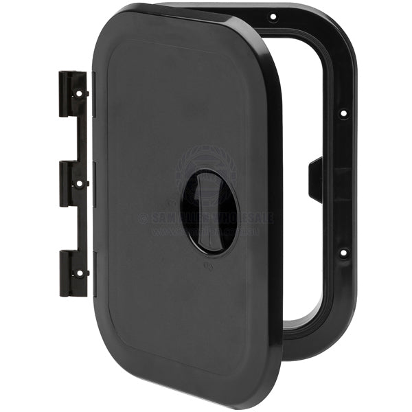 ACCESS HATCHES - REMOVABLE & FIXED HINGE - ASA PLASTIC - SINGLE HANDLE