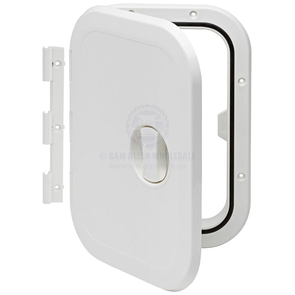 ACCESS HATCHES - REMOVABLE & FIXED HINGE - ASA PLASTIC - SINGLE HANDLE