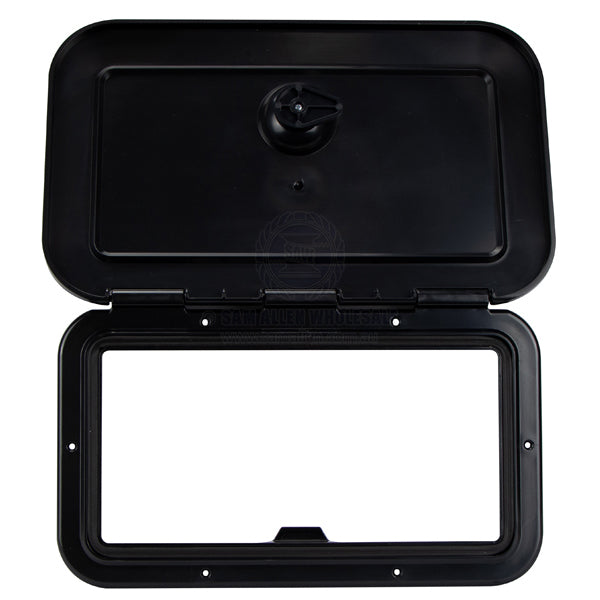 ACCESS HATCHES - REMOVABLE & FIXED HINGE - ASA PLASTIC - SINGLE HANDLE