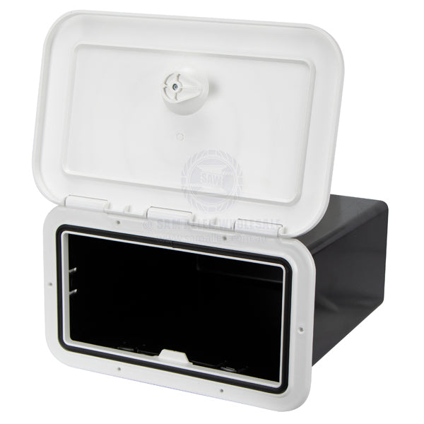HATCHES - STORAGE BOXES WITH REMOVABLE & FIXED HINGE - ASA PLASTIC - SINGLE HANDLE