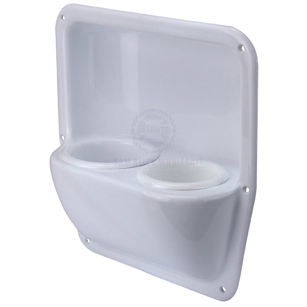 DRINK HOLDER - DUAL - SIDE MOUNT - RECESSED
