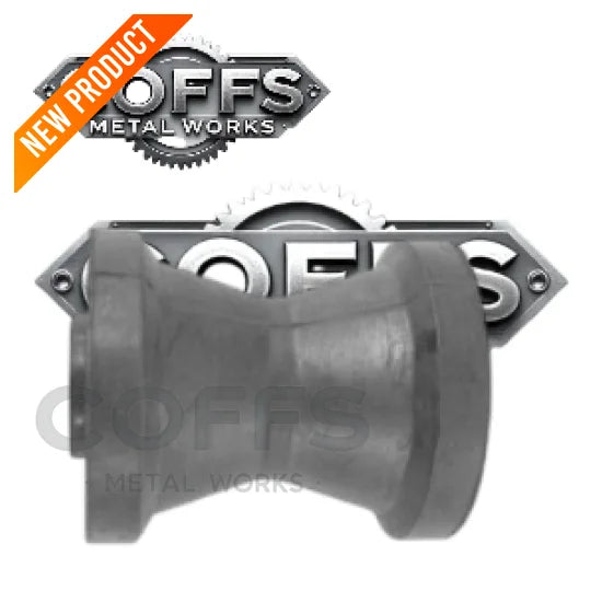 4″ Keel Roller BLACK – 17mm ID boat trailer roller