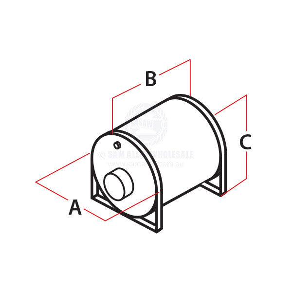 ATI WATER HEATER - MINI 12/24V DC - STAINLESS STEEL