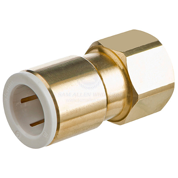 TWISTLOC CONNECTOR STRAIGHT BSPPF - 12MM TUBE - BRASS