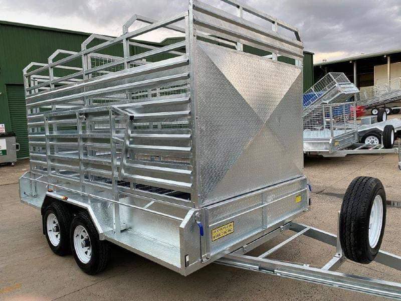 12 x 6 ft Cattle Crate Box Trailer – ATM 3500kg Galvanized QLD