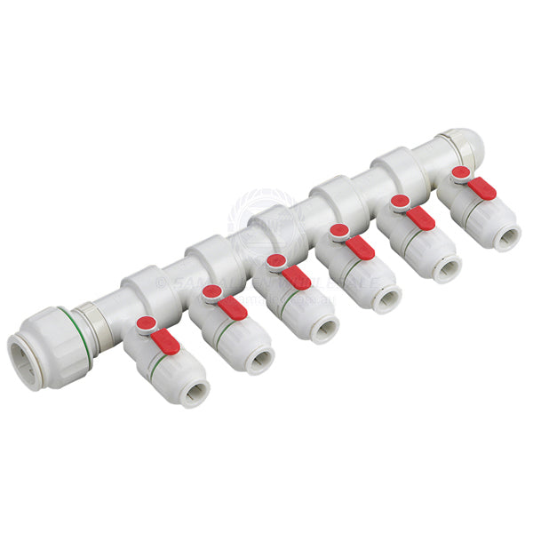 TWISTLOC MANIFOLD SINGLE CLOSED TYPE 28MM TUBE INLET 15MM TUBE OUTLET