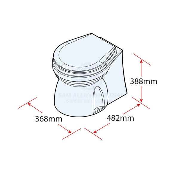 TMC TOILET - ELECTRIC - LUXURY - MEDIUM BOWL