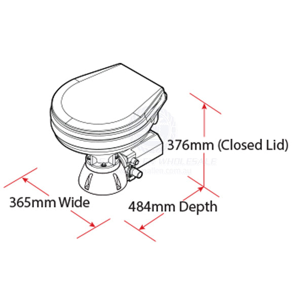 TMC TOILETS - ELECTRIC - STANDARD - LARGE BOWL - WITHOUT SHROUD