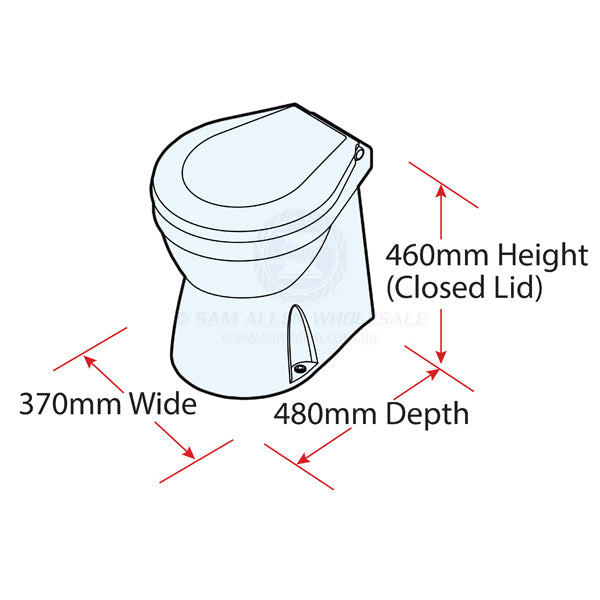 TMC TOILETS - ELECTRIC - QUIET OPERATION - LARGE BOWL