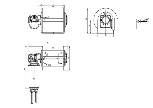 1500 CS Drum Anchor Winch
