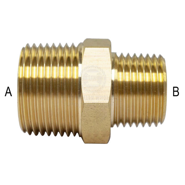NIPPLES - BSP MALE REDUCING - BRASS