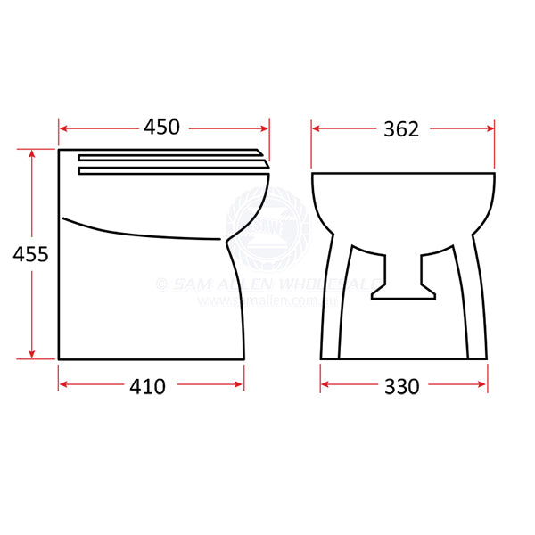 ELECTRIC TOILETS - MATRO SILENT FLUSH - LUXURY BOWL