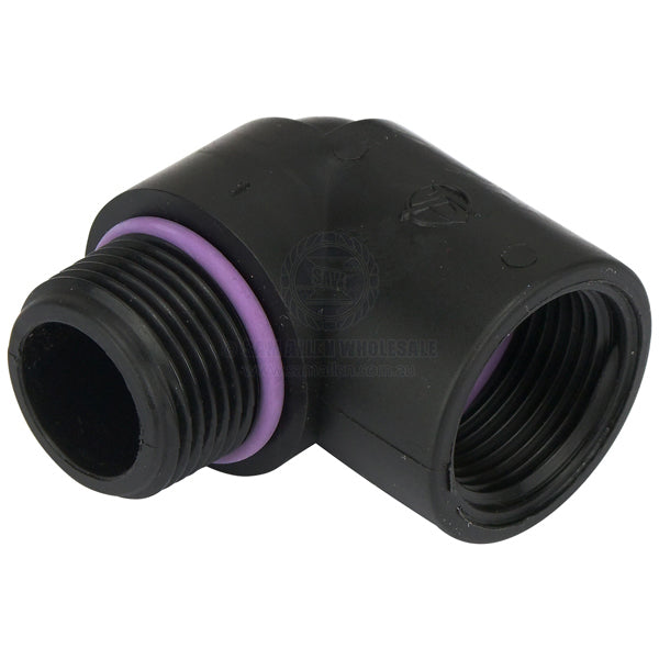 COUPLINGS - 90° - BSP MALE/FEMALE - POLYPROPYLENE
