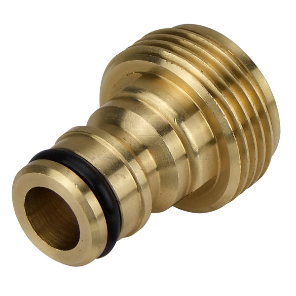 SNAP-ON GARDEN HOSE X 3/4 INCH BSP - BRASS