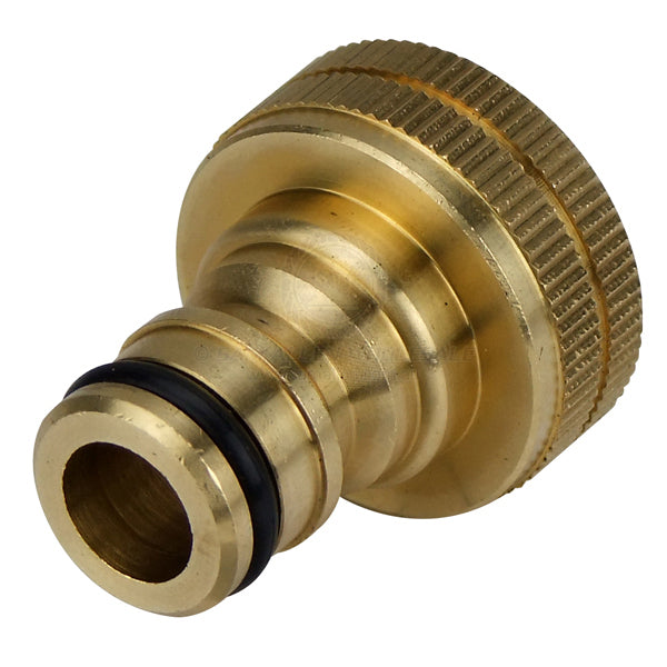 SNAP-ON GARDEN HOSE X 3/4 INCH BSP - BRASS