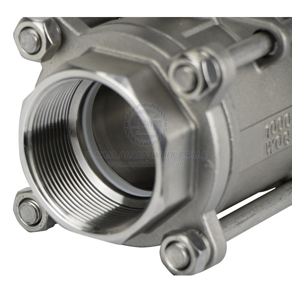 BALL VALVES - BSP - 3 PIECE - STAINLESS STEEL