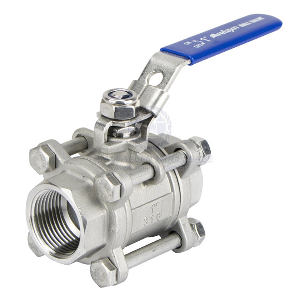 BALL VALVES - BSP - 3 PIECE - STAINLESS STEEL