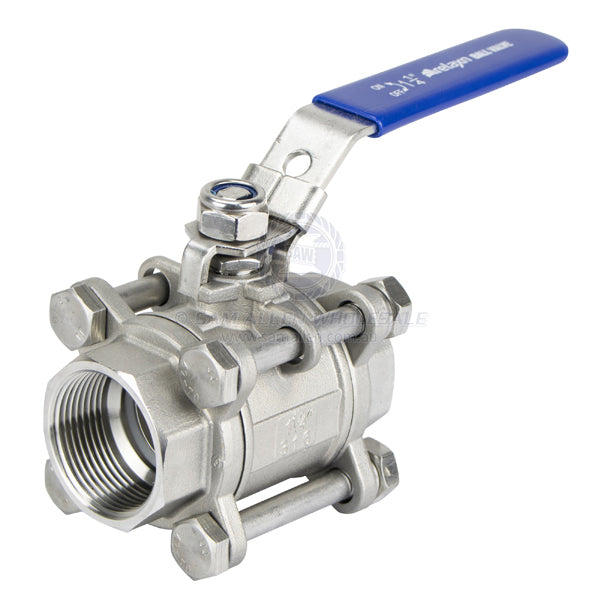 BALL VALVES - BSP - 3 PIECE - STAINLESS STEEL