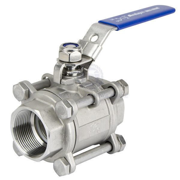 BALL VALVES - BSP - 3 PIECE - STAINLESS STEEL