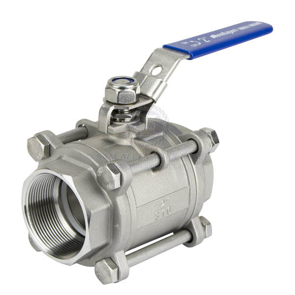 BALL VALVES - BSP - 3 PIECE - STAINLESS STEEL