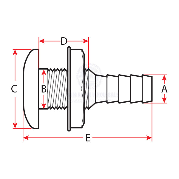 SKIN FITTINGS - HOSE TAIL - NYLON & S/S