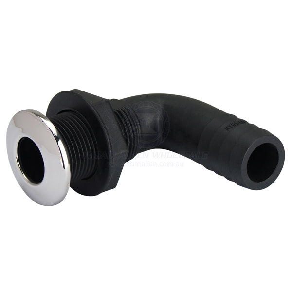 SKIN FITTINGS - 90° HOSE TAIL - NYLON & S/S