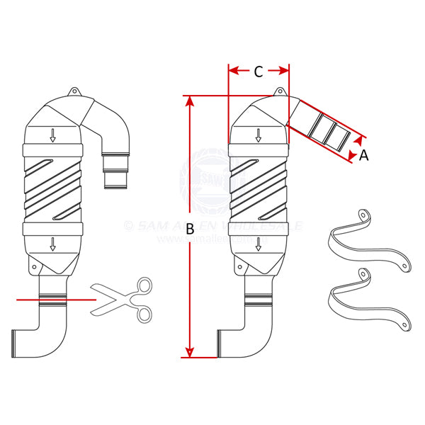 CAN-SB EXHAUST ANTI SIPHONS