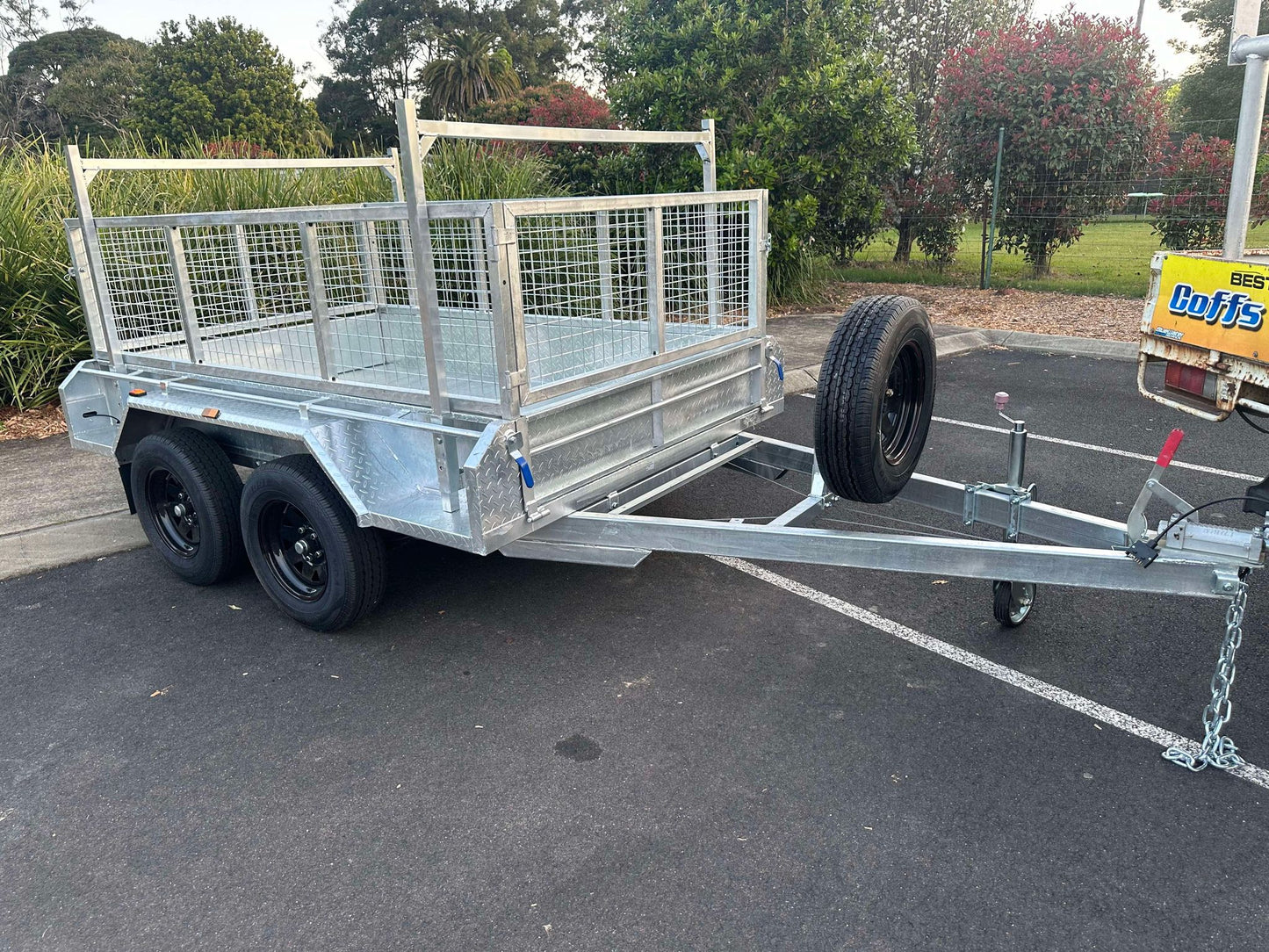 Tandem 10x6 Box Trailer with 600mm Cage 2000kg Galvanized QLD