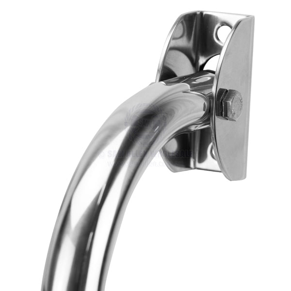RELAXN LADDER - FOLDING TRANSOM MOUNT - 3 STEP - STAINLESS STEEL