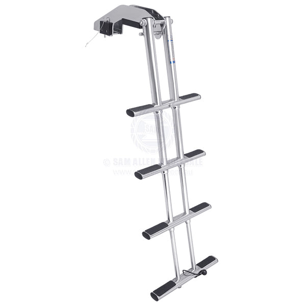 LADDER - REMOVABLE TELESCOPIC - 4 STEPS - STAINLESS STEEL - SURFACE MOUNT