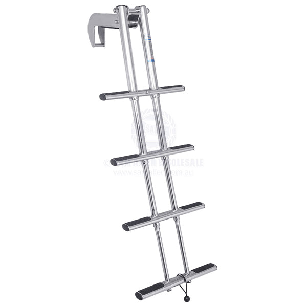 LADDERS - REMOVABLE TELESCOPIC - 4 STEPS - STAINLESS STEEL - HOOK OVER